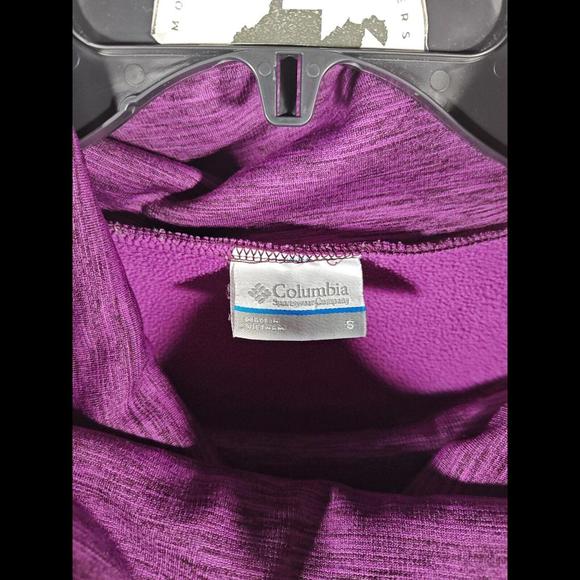 Columbia Pullover Purple Cowl Neck Sweater Women's Size Small - Picture 3 of 5